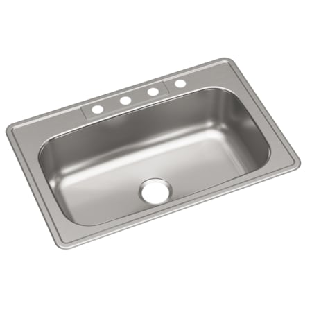 Elkay Kitchen Sink, Top Mount, Stainless steel Finish DSE133224